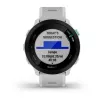 Smartwatch GARMIN Forerunner 55 — 42 mm round sport watch, GPS/GLONASS/Galileo, 14-day battery, 5 ATM, silicone white strap