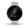 Smartwatch GARMIN Forerunner 55 — 42 mm round sport watch, GPS/GLONASS/Galileo, 14-day battery, 5 ATM, silicone white strap