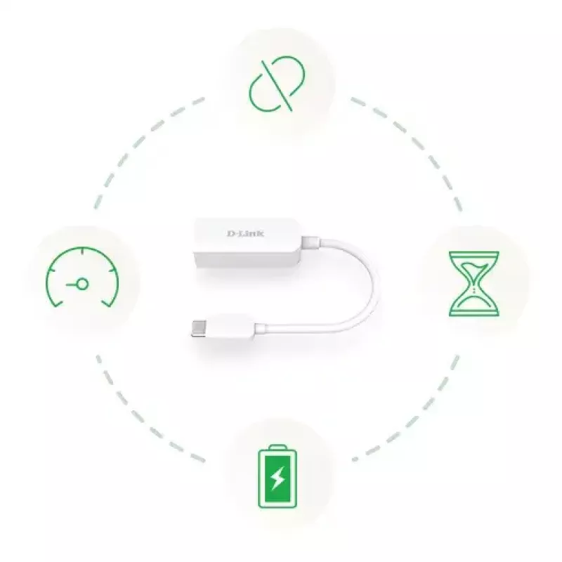 Ethernet Adapter D-Link DUB-E250 USB-C to 2.5G