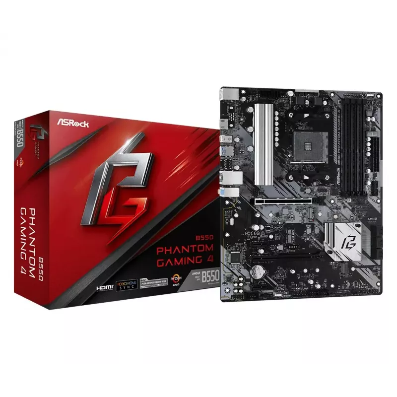 ASRock B550 Phantom Gaming 4 AMD B550 Socket AM4 ATX