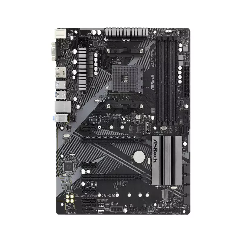 Motherboard ASRock B450 PRO4 R2.0 AMD B450 Socket AM4 ATX
