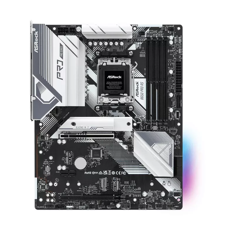 Motherboard ASRock B650 Pro RS — ATX, Socket AM5, AMD B650, DDR5, 4 DIMM, 128 GB, 2.5Gb LAN, 1x M.2, HDMI, DisplayPort