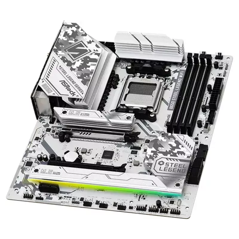 Motherboard ASRock B650 Steel Legend WiFi — AMD B650, Socket AM5, ATX, DDR5, 4x DIMM, 192GB, Wi‑Fi 6E, 2.5Gb LAN
