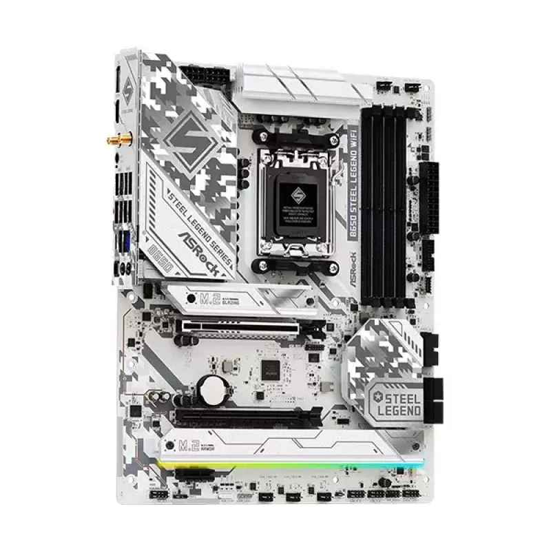 Motherboard ASRock B650 Steel Legend WiFi — AMD B650, Socket AM5, ATX, DDR5, 4x DIMM, 192GB, Wi‑Fi 6E, 2.5Gb LAN