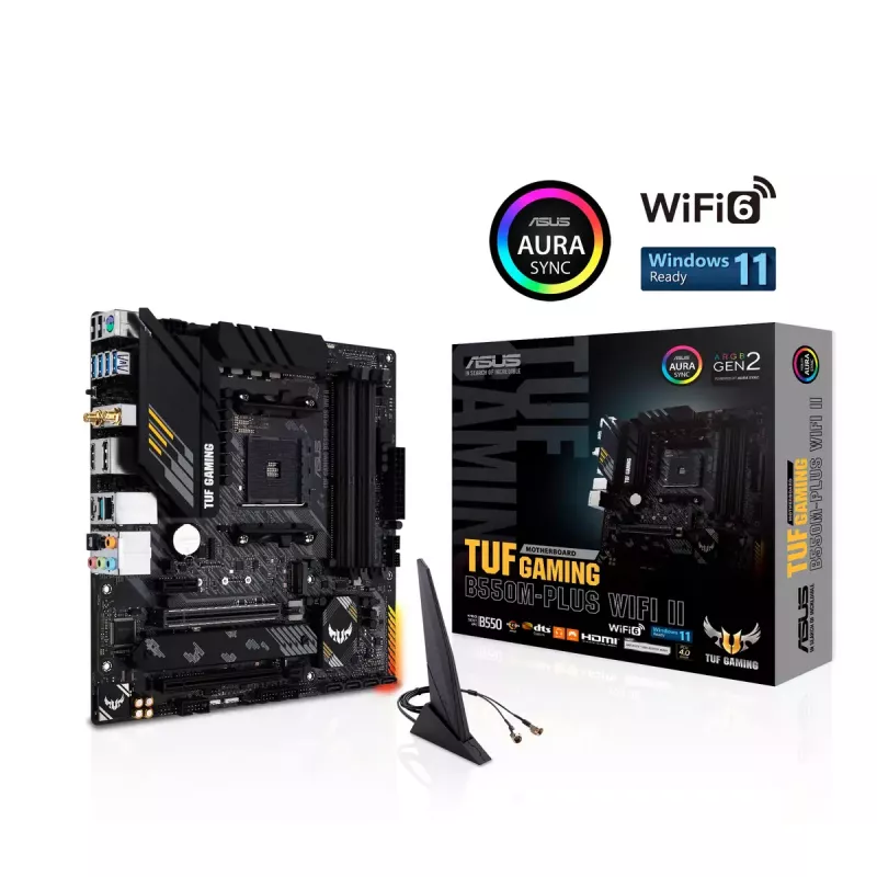 Motherboard ASUS TUF GAMING B550M-PLUS WIFI II AMD B550 Socket AM4 micro ATX