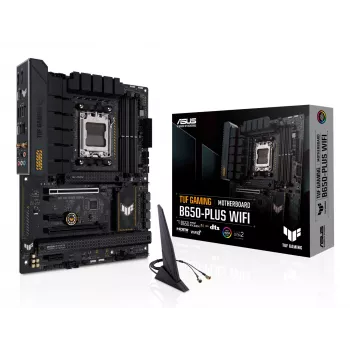 Motherboard ASUS TUF GAMING B650-PLUS WIFI — AMD B650, Socket AM5, ATX, DDR5, 4 DIMM, Wi‑Fi 6, 2.5Gb LAN, 3x M.2