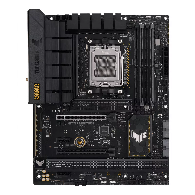 Motherboard ASUS TUF GAMING B650-PLUS WIFI — AMD B650, Socket AM5, ATX, DDR5, 4 DIMM, Wi‑Fi 6, 2.5Gb LAN, 3x M.2