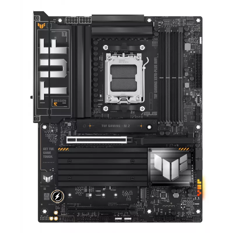 Motherboard ASUS TUF GAMING X870-PLUS WIFI — AMD X870, Socket AM5, ATX, DDR5, 4 DIMM, Wi‑Fi 7, Bluetooth 5.4