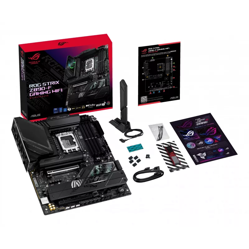 Motherboard ASUS ROG STRIX Z890-F GAMING WIFI — Intel Z890, LGA 1851, ATX, DDR5, 4x DIMM, 192GB, Wi‑Fi 7, Bluetooth 5.4