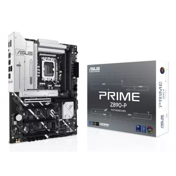 Motherboard ASUS PRIME Z890-P — Intel Z890, LGA 1851, ATX, DDR5, 4x DIMM, 192GB, 4x M.2, 2.5Gb LAN, HDMI 2.1, 1x USB-C