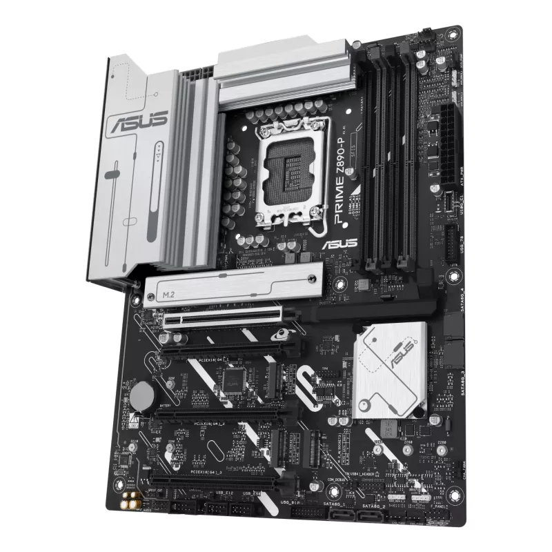 Motherboard ASUS PRIME Z890-P — Intel Z890, LGA 1851, ATX, DDR5, 4x DIMM, 192GB, 4x M.2, 2.5Gb LAN, HDMI 2.1, 1x USB-C