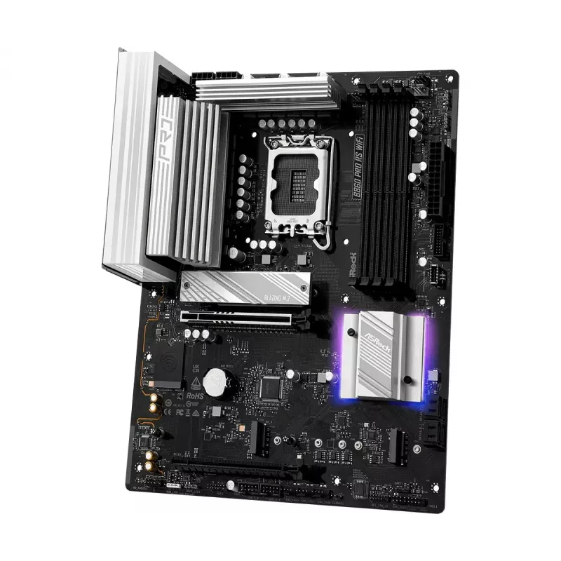 Motherboard ASRock B860 Pro RS WiFi Intel B860 LGA1851 ATX, 4x DDR5 slots, 256GB, Wi‑Fi 6E, 2.5GbE
