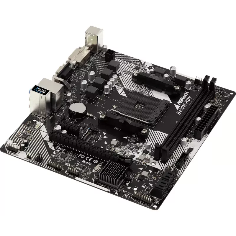 Motherboard ASRock B450M-HDV R4.0 AMD B450 Socket AM4 micro ATX