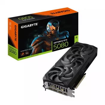 Graphics card GIGABYTE GeForce RTX 5080 16GB GDDR7 PCIe 5.0, 30000 MHz memory, 256-bit, WINDFORCE 3X, 3x DP 2.1a + 1x HDMI 2.1b