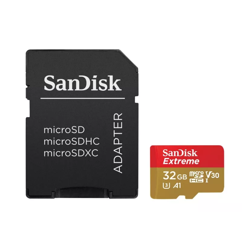 Flash Memory SanDisk 32GB MicroSDHC UHS-I Class 10 SDSQXAF-032G-GN6MA