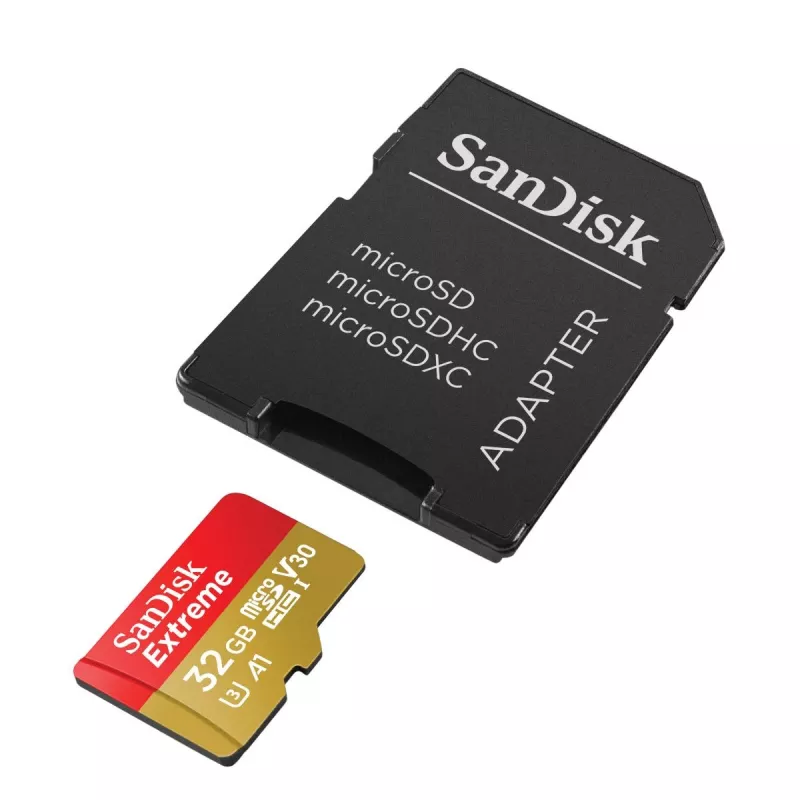 Flash Memory SanDisk 32GB MicroSDHC UHS-I Class 10 SDSQXAF-032G-GN6MA
