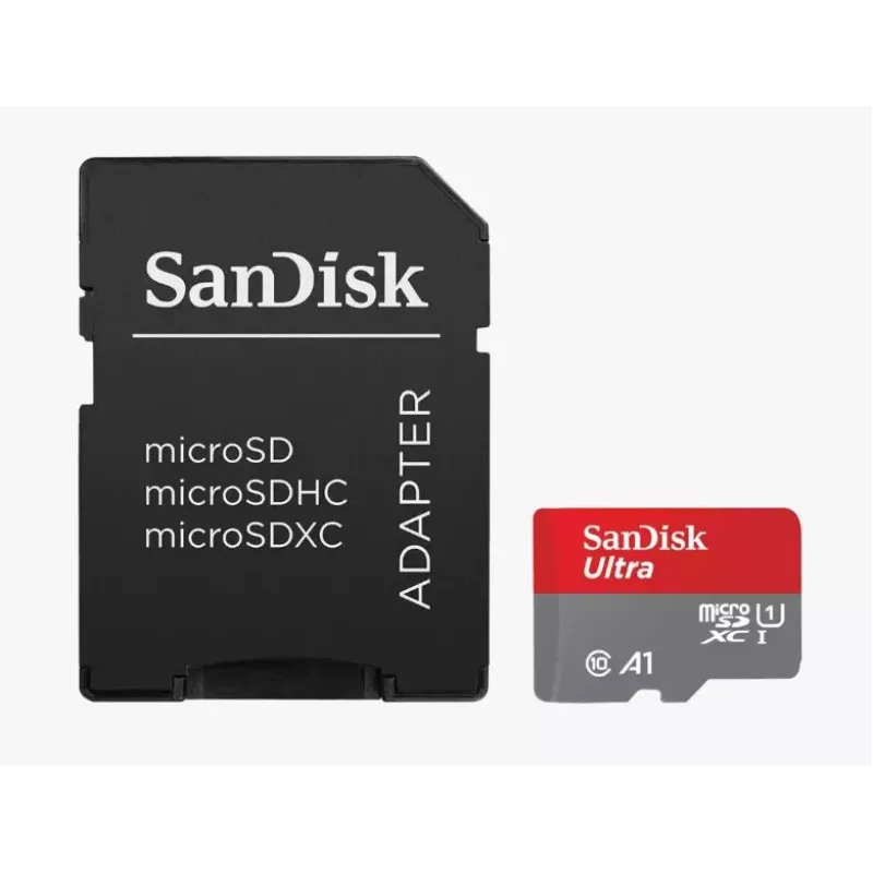 Flash Memory SanDisk 64GB MicroSDXC UHS-I Class 10 SDSQUAB-064G-GN6MA