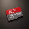 MicroSDXC Card SanDisk 128GB UHS-I Class 10 SDSQUAB-128G-GN6MA