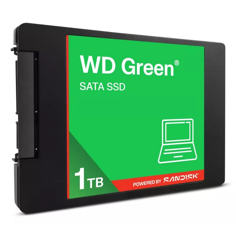 WESTERN DIGITAL SSD - WD Green -1TB - SATA 6Gb/s - 2.5in/7mm cased
