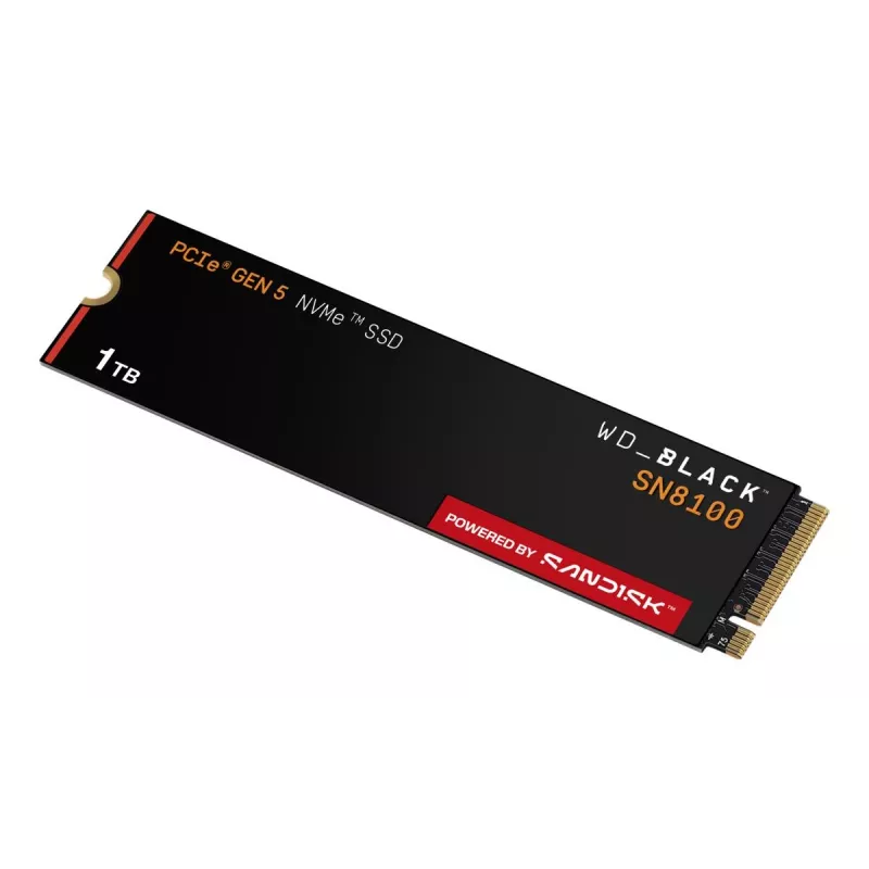 SSD disk Western Digital 1 TB M.2 PCI Express 5.0 Black SN8100