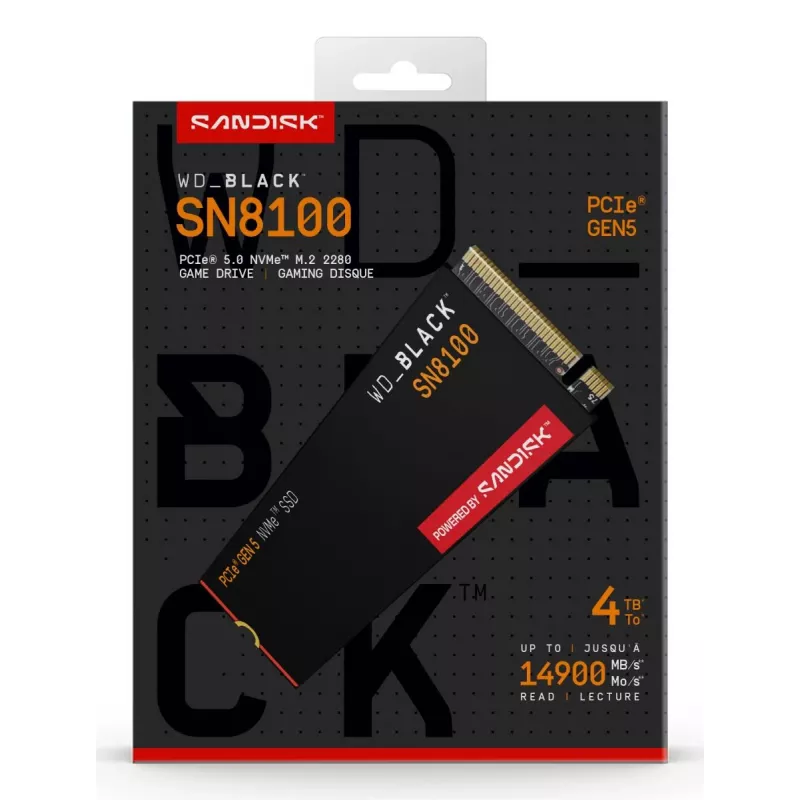 WESTERN DIGITAL SSD - WD_BLACK SN8100 - 4TB - M.2 2280