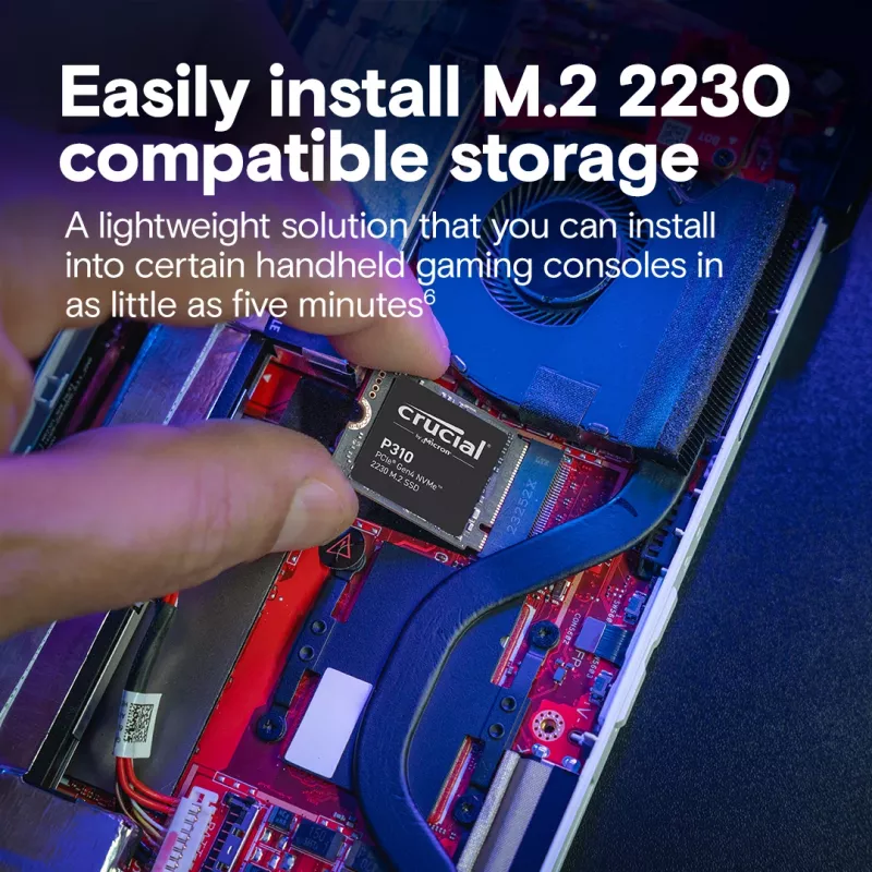 SSD disk Crucial 2TB M.2 PCIe Gen4 NVMe P310