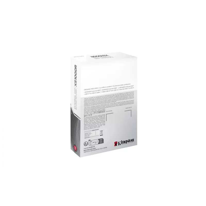 Kingston Technology 1TB XS1000 Red External USB 3.2 Gen 2 Portable Solid State Drive
