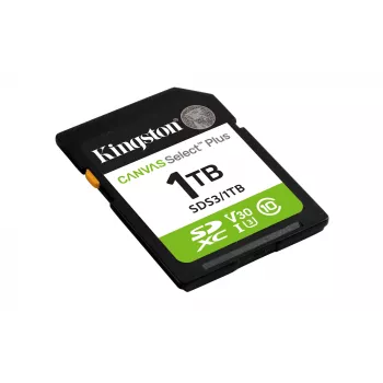 SD memory card KINGSTON Canvas Select Plus Gen3 1TB SDXC UHS-I V30 U3 Class 10, 150 MB/s