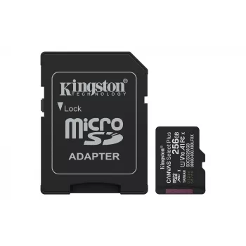 MicroSDXC memory card KINGSTON 256GB UHS‑I Canvas Select Plus Gen3, Class 10, 150 MB/s, A1, V10