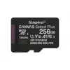 MicroSDXC memory card KINGSTON 256GB UHS‑I Canvas Select Plus Gen3, Class 10, 150 MB/s, A1, V10