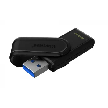 Kingston Technology DataTraveler 64GB Portable USB 3.2 Gen 1 Exodia S (Black/Black)