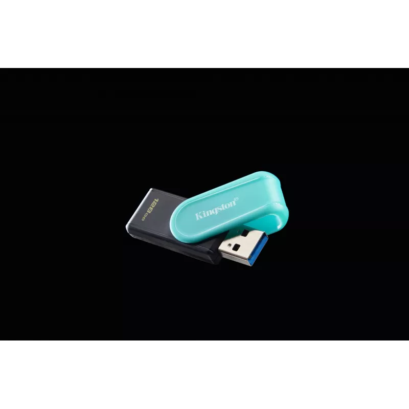 Kingston Technology DataTraveler 128GB Portable USB 3.2 Gen 1 Exodia S (Black/Turquoise)