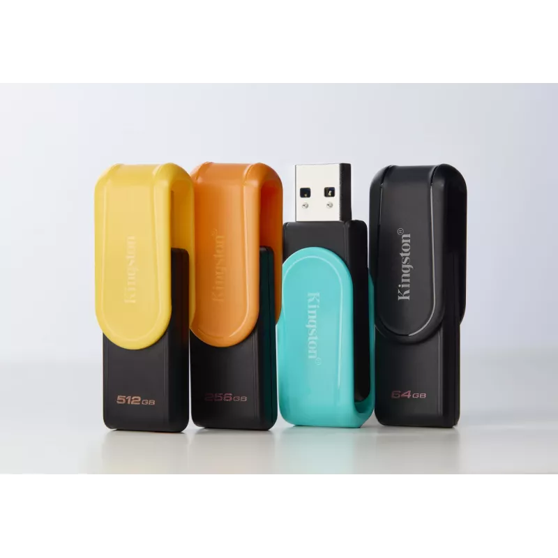 Kingston Technology DataTraveler 256GB Portable USB 3.2 Gen 1 Exodia S (Black/Orange)