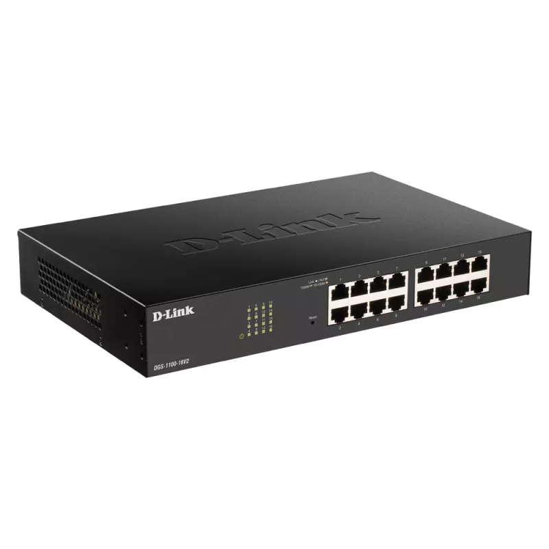 D-Link DGS-1100-24PV2 Managed L2 Gigabit Ethernet (10/100/1000) Power over Ethernet (PoE) Black