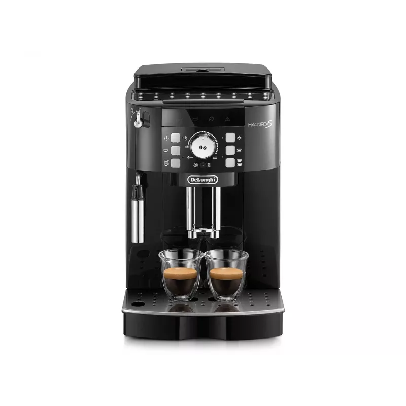 Espresso machine DeLonghi ECAM 21.117 B Magnifica S — fully automatic, 1.8 L water tank, 250 g bean hopper, 15 bar, 2 spouts