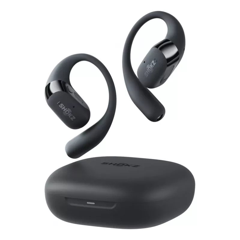 Headset JLAB AUDIO SHOKZ OpenFit 2 — Bone-conduction, Wireless, Open-ear Ear-hook, Black
