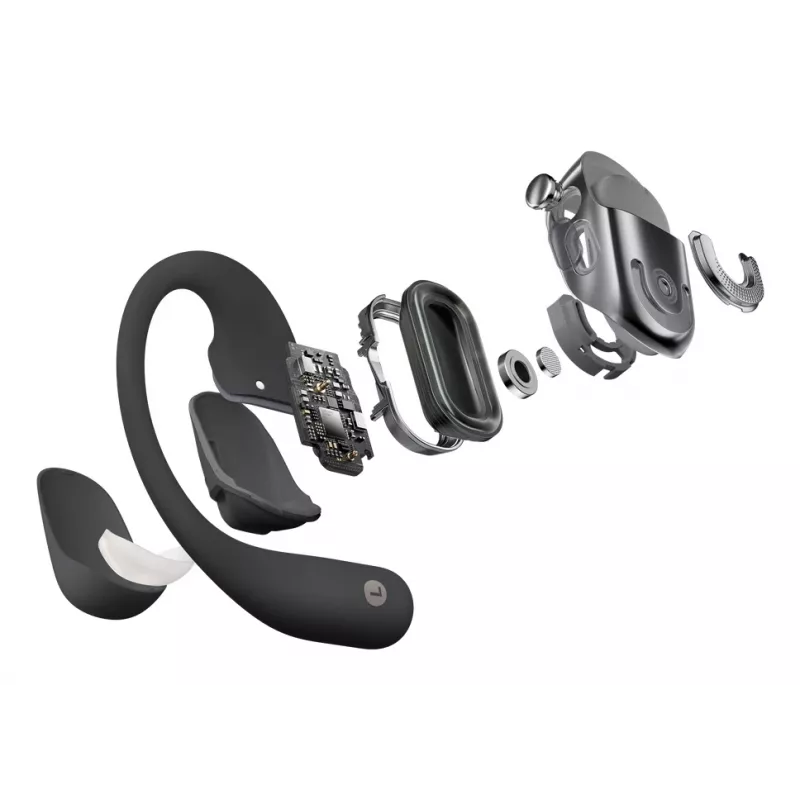 Headset JLAB AUDIO SHOKZ OpenFit 2 — Bone-conduction, Wireless, Open-ear Ear-hook, Black