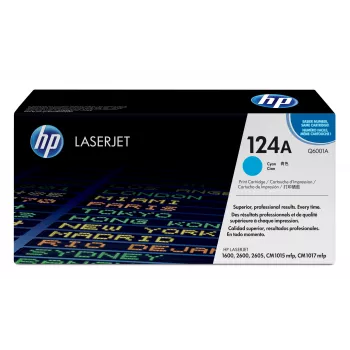 HP 124A Cyan Original LaserJet Toner Cartridge, 2000 pages, Cyan, 1 pc(s)
