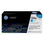 HP 124A Cyan Original LaserJet Toner Cartridge, 2000 pages, Cyan, 1 pc(s)