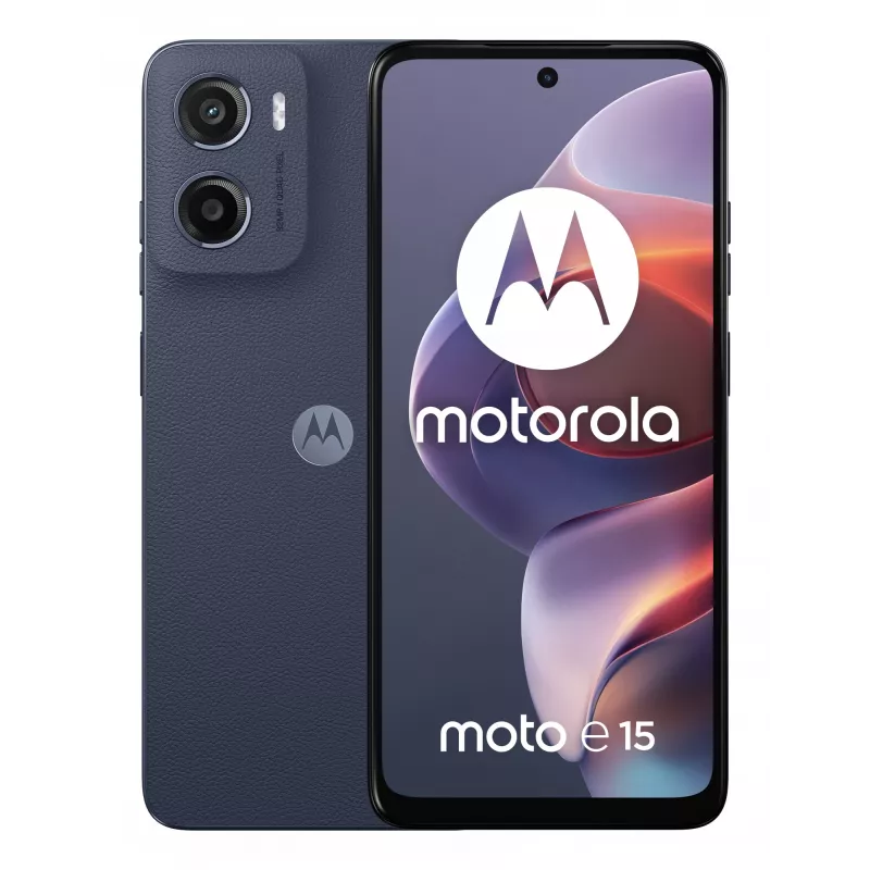 Motorola moto e15 16.9 cm (6.67 inch) Dual SIM Android 14 Go edition 4G USB Type-C 2 GB 64 GB 5200 mAh Blue