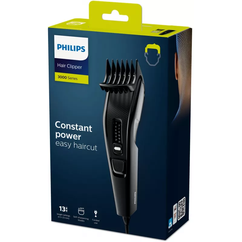 Philips 3000 series HC3510/15 hair clipper, black
