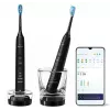 Sonic electric toothbrush Philips DiamondClean 9000 HX9914/54, 2 handles, 5 modes, black, Bluetooth, 1 charger