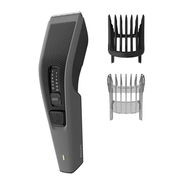 Philips HAIRCLIPPER Series 3000 HC3525/15 Hair clipper, Black, Grey, 0.5 mm, 2.3 cm, 4.1 cm, AC/Battery, 45 min