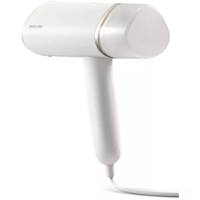 Handheld steamer Philips 3000 series STH3020/10 – 1000W, 20 g/min continuous steam, 0.12 L removable tank, 2 m cord, travel design, white