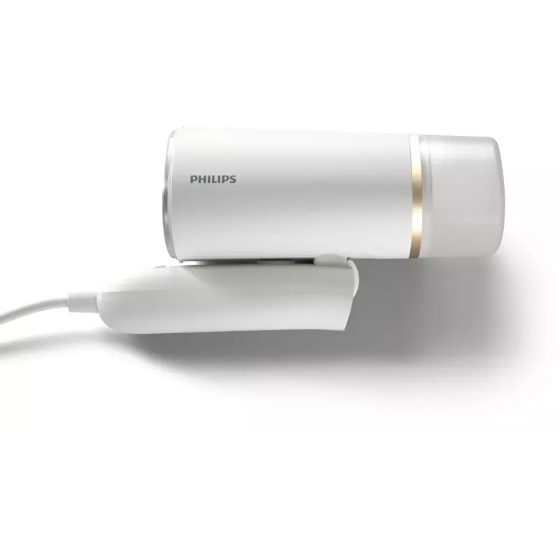 Handheld steamer Philips 3000 series STH3020/10 – 1000W, 20 g/min continuous steam, 0.12 L removable tank, 2 m cord, travel design, white