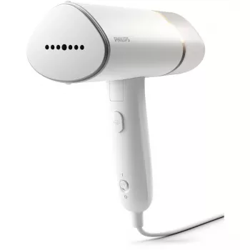 Handheld steamer Philips 3000 series STH3020/10 – 1000W, 20 g/min continuous steam, 0.12 L removable tank, 2 m cord, travel design, white
