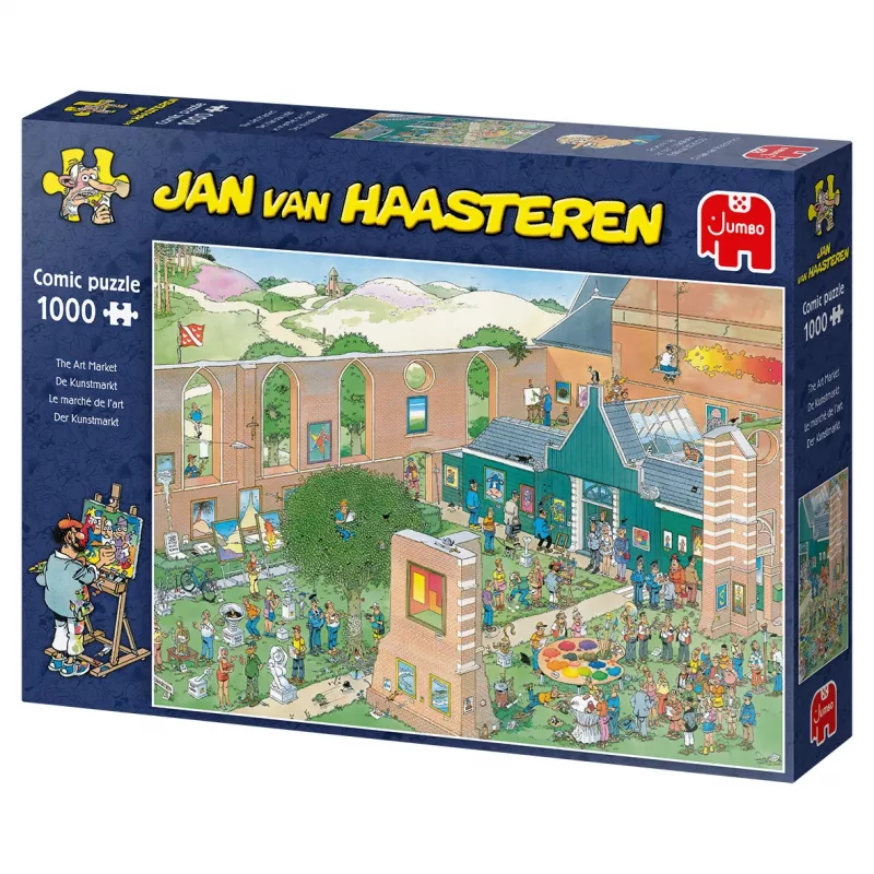 Jan van Haasteren The Art Market 1000 pieces, 1000 pc(s), Comics, 12 yr(s)