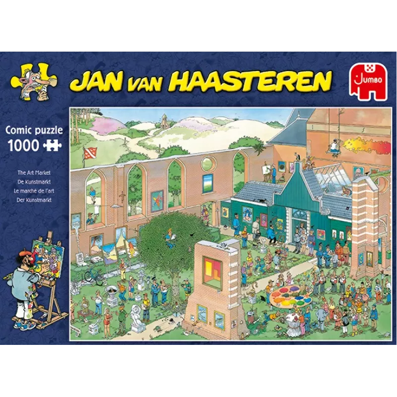 Jan van Haasteren The Art Market 1000 pieces, 1000 pc(s), Comics, 12 yr(s)
