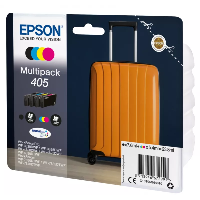 Epson 405 DURABrite Ultra Ink ink cartridge 1 pc(s) Original Standard Yield Black, Cyan, Magenta, Yellow