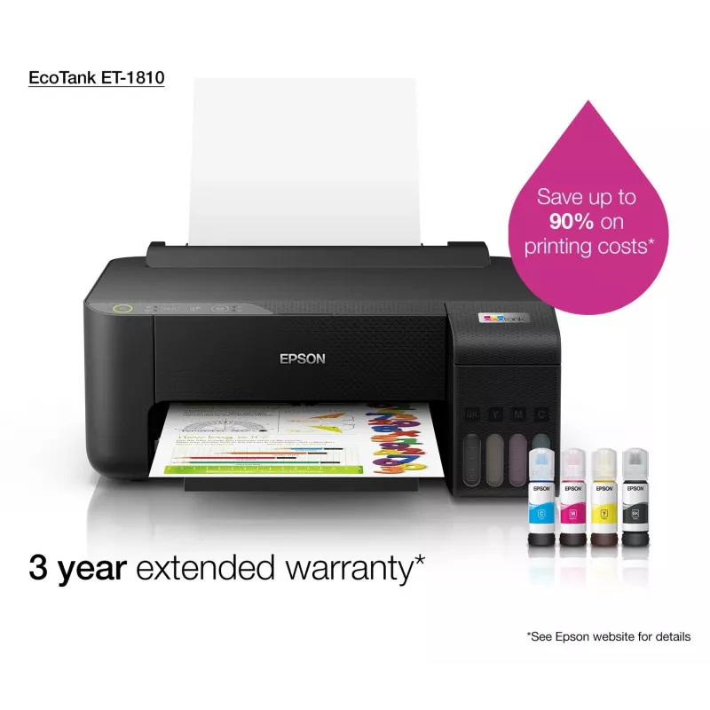 Epson EcoTank ET-1810 inkjet printer Colour 5760 x 1440 DPI A4 Wi-Fi
